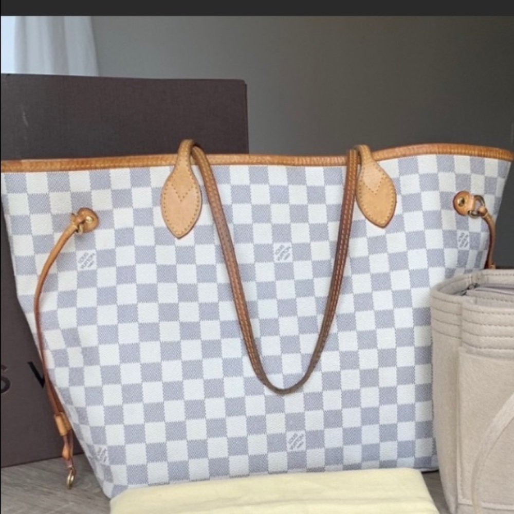 Louis Vuitton Neverfull MM Damien Azur - Authentic